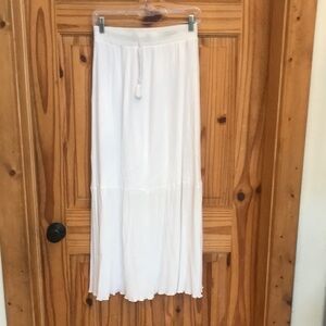 BOGO! See you Monday medium Women's White Maxi Skirt with elastic Waist